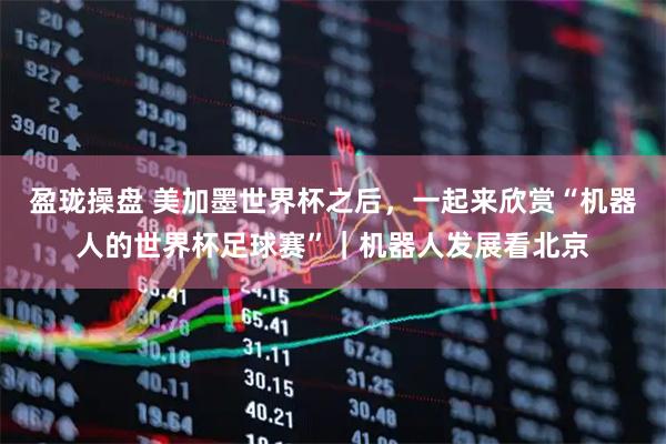 盈珑操盘 美加墨世界杯之后，一起来欣赏“机器人的世界杯足球赛”｜机器人发展看北京